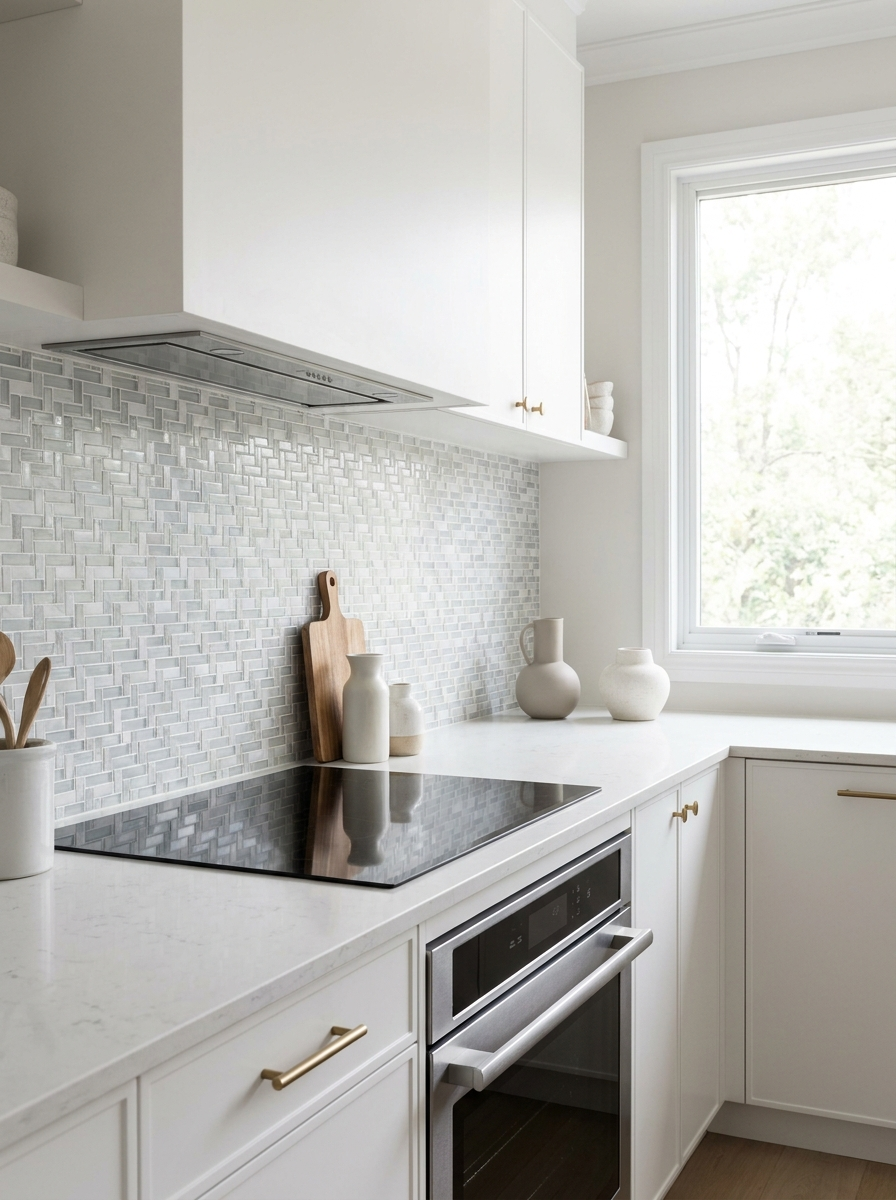 Crédence adhésive mosaïque en cuisine