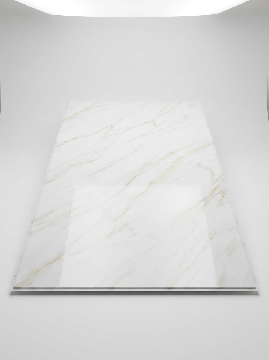 Panneau PVC effet marbre doré