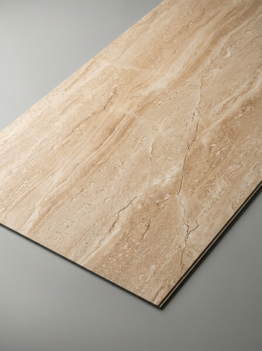 Panneau mural cuisine marbre beige