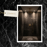 Panneau PVC Charbon — ambiance douche