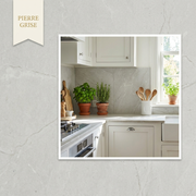 Panneau PVC Pierre Grise — ambiance cuisine