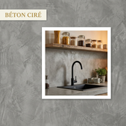 Crédence Adhésive Béton Ciré — ambiance cuisine