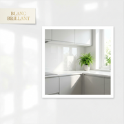 Crédence Adhésive Blanc Brillant — ambiance cuisine