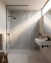 Panneau PVC Effet Marbre Gris en salle de bain