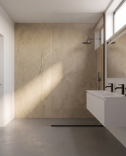 Panneau PVC Béton Sable en salle de bain