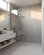 Panneau PVC Pierre Grise Claire en salle de bain
