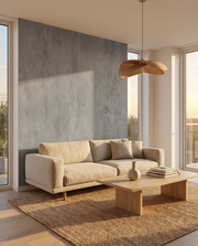 Panneau PVC Béton Gris Mat en salon
