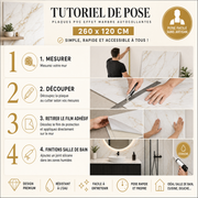 Tutoriel de pose - plaques PVC adhésives 260x120 cm