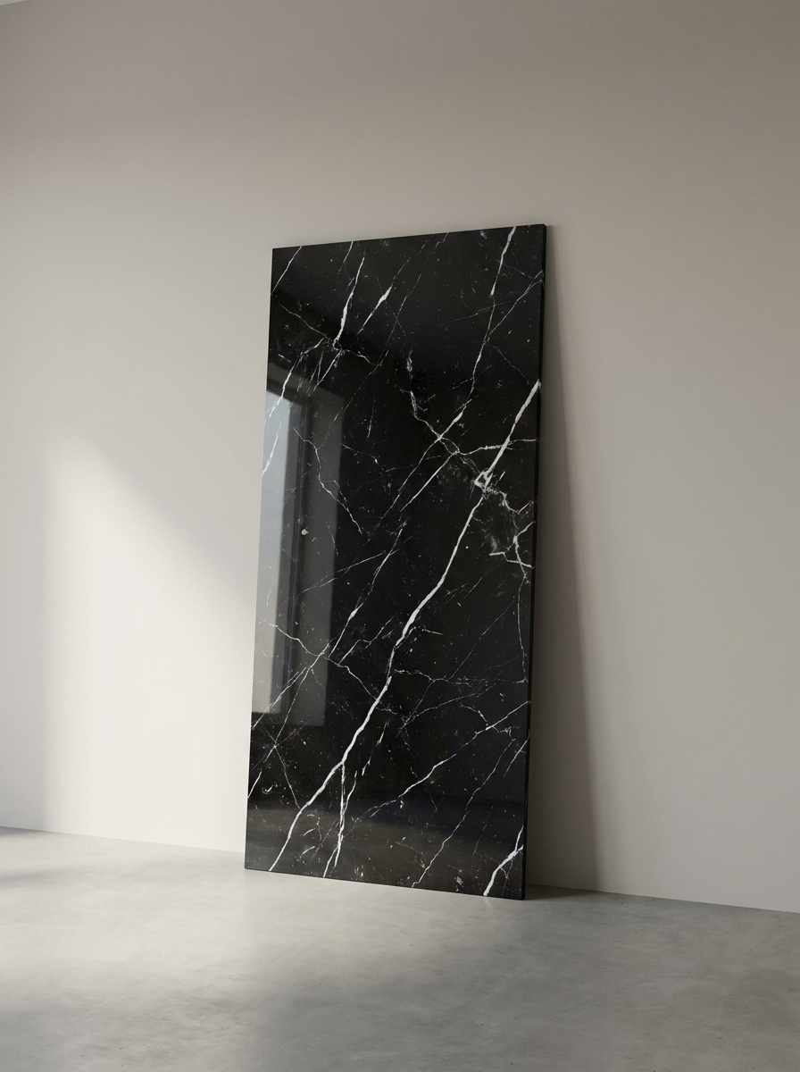 Plaque PVC Noir Brillant 260×120 cm — vue produit