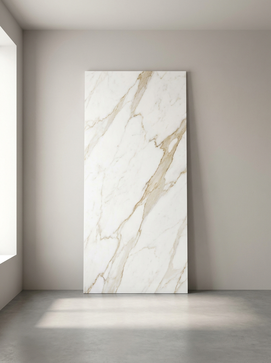 Plaque PVC Calacatta Or 260×120 cm — vue produit