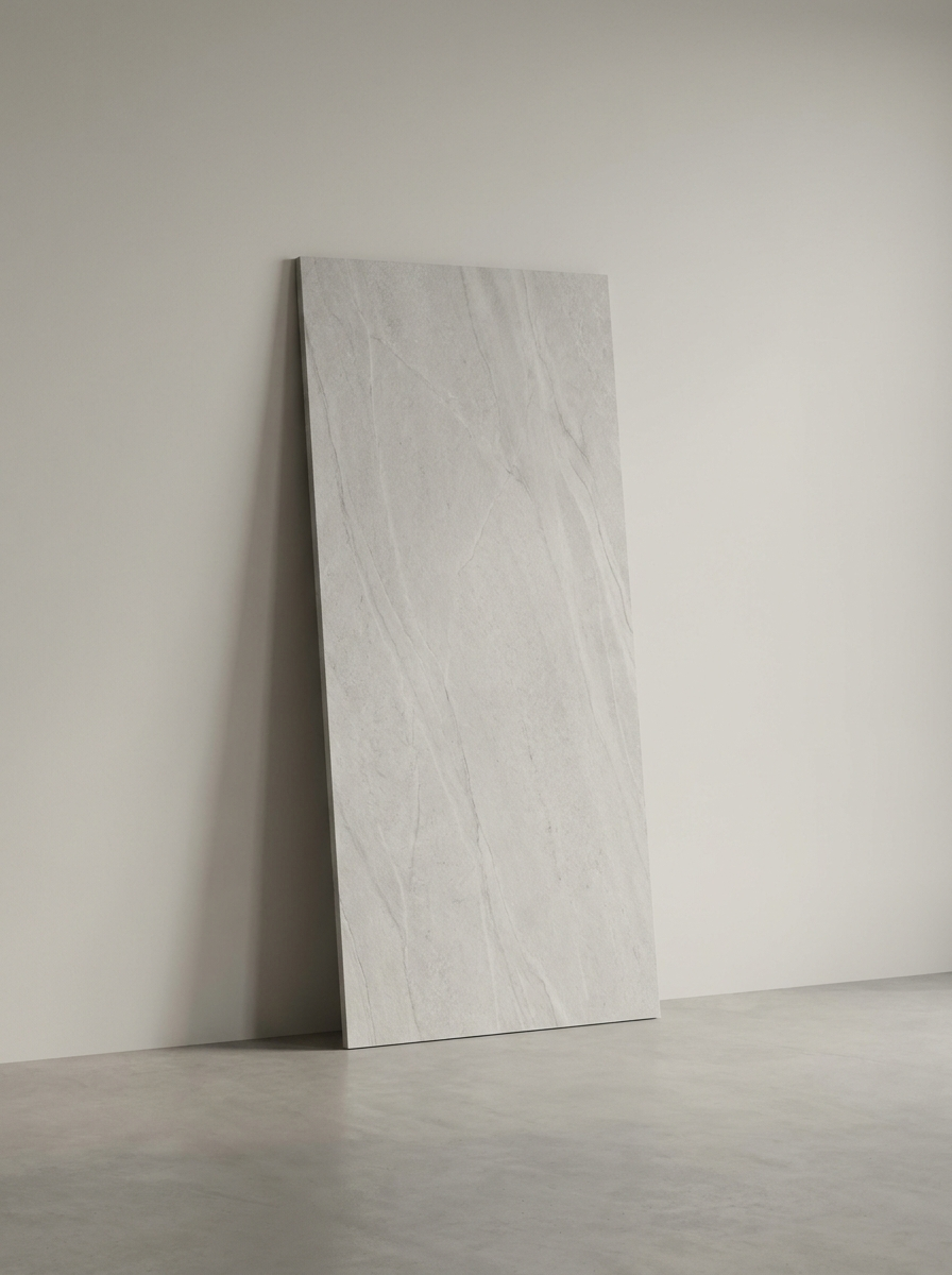 Plaque PVC Pierre Grise Claire 260×120 cm — vue produit